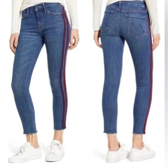 Mother The Looker Ankle Fray In‎ Keeping Love Alive Racer Size 27 - Picture 1 of 8